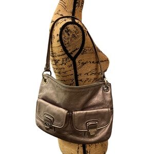 Silver Coach Crossbody